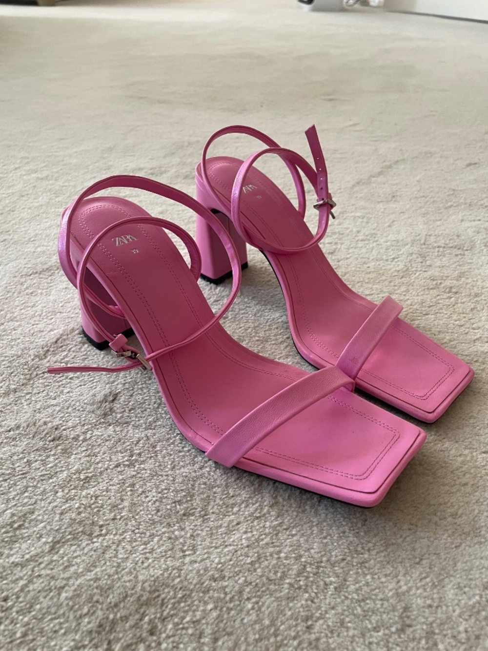 Zara pink heel brand new 39 - Picture 2 of 4